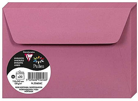 HARTIE PRODUSE DIN HARTIE - PLIC CLAIREFONTAINE C6 20/SET ROZ HORTENSIE 55656C