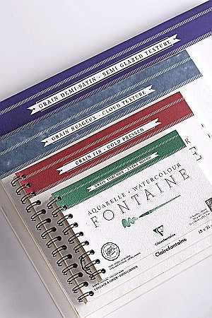 CF BLOC AQUARELLE CLAIREFONTAINE 12*18CM 12F BUMBAC 300GR/M2 96348C [7]
