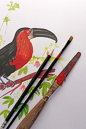 CF BLOC DESEN A4 PAINT'ON 40F 250GR/m2 CLAIREFONTAINE MULTI-TECHNIQUE 96537C [1]