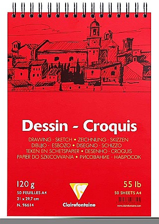 CF BLOC DESEN A4 50F 125GR SPIRA CLAIREFONTAINE 96614C [2]