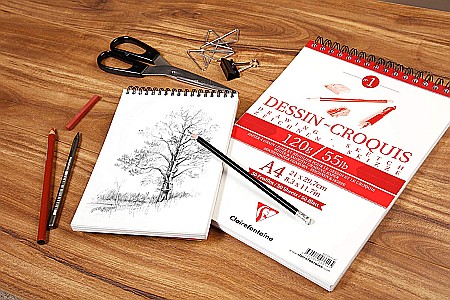 CF BLOC DESEN A4 50F 125GR SPIRA CLAIREFONTAINE 96614C [3]