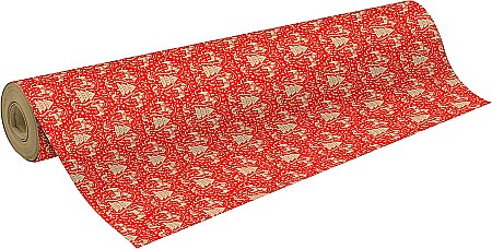 HOBBY - CF HARTIE IMPACHETAT ROLA 0.7*50M MOTIV CRACIUN KRAFT 70GR/M2 CLAIREFONTAINE 223814C