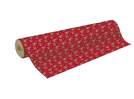 HOBBY - CF HARTIE IMPACHETAT CRACIUN ROSU 50*0.35M 70G 223922C