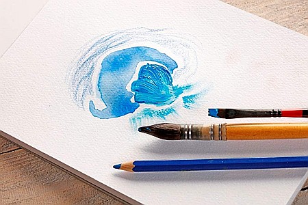 CF BLOC DESEN A4 PAINT'ON 20F 250GR/m2 CLAIREFONTAINE MULTI-TECHNIQUE 975049C [1]