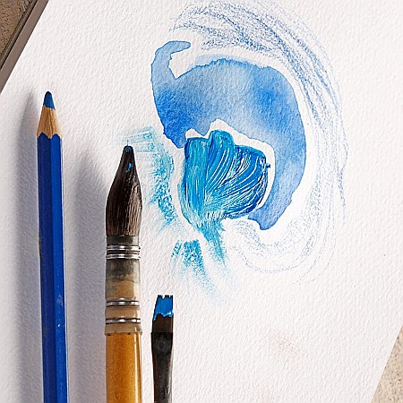 CF BLOC DESEN A4 PAINT'ON 24F 250GR/m2 DENIM CLAIREFONTAINE MULTI-TECHNIQUE 975410C [3]