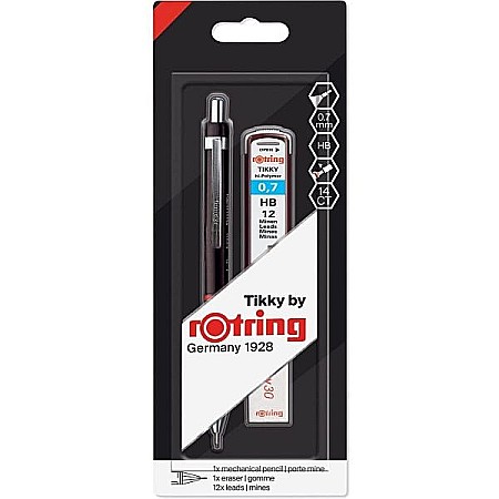 Creioane mecanice - SET CREION MECANIC 0.7MM + MINA HB + RADIERA ROTRING TIKKY 06504/1904816