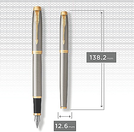 PARKER STILOU IM ROYAL BRUSHED METAL GT F 160164/ 1931649 [2]