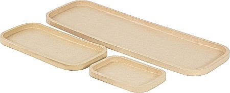 HOBBY - SET TAVITE LEMN DREPTUNGHIULARE 3/SET AC881C