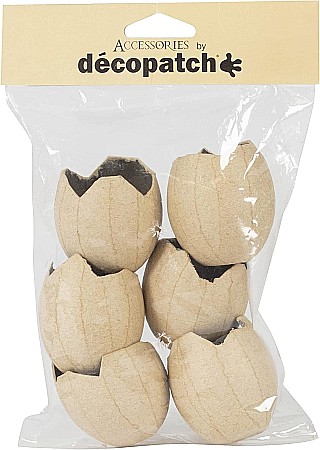 HOBBY - CF COAJA DE OU PAPIER MACHE 5*5CM 6/SET AC897C