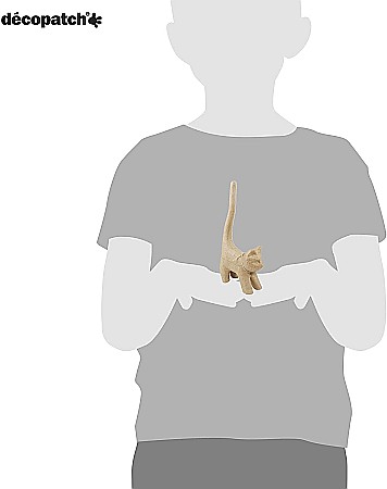 CF PISICA PAPIER MACHE 16.5CM AP129O [2]