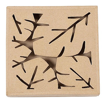 Cutii, Sacose, Pungi, Ambalaje Christmas - CF CUTIE PATRATA PAPIER MACHE 17*17*3CM BT075C