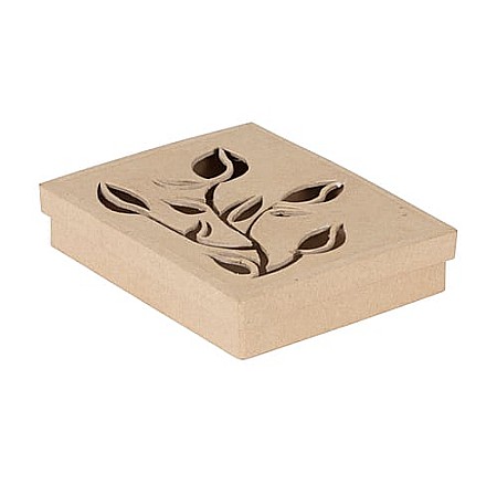 Cutii, Sacose, Pungi, Ambalaje Christmas - CF CUTIE DREPTUNGHIULARA PAPIER MACHE 15*12*3CM BT077C