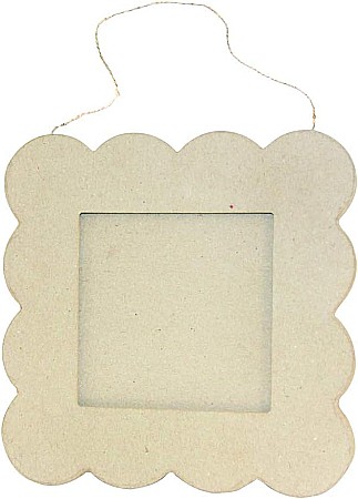 Diverse Articole de Craciun - CF RAMA FOTO CRACIUN PAPIER MACHE 20*20 CM CD027C