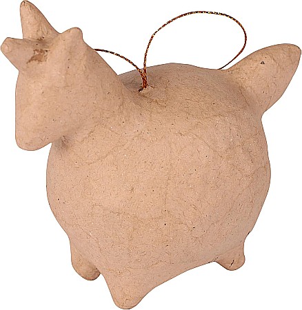 HOBBY - CF UNICORN PAPIER MACHE 8*7*1CM NO045C
