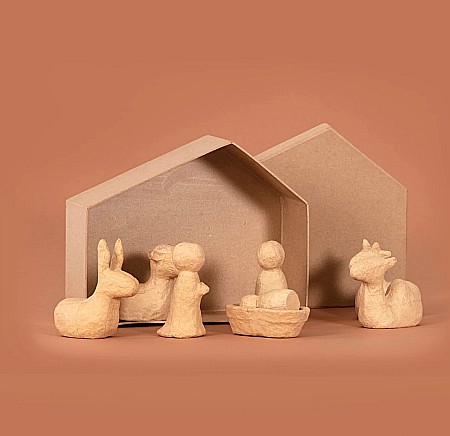Seturi creative Christmas - CF SET CREATIV PAPIER MACHE SCENA NASTERII DOMNULUI NO053C