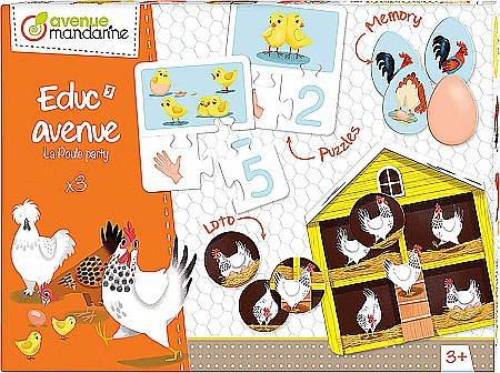 Jucarii Educative - CF JOC EDUCATIV PETRECEREA GAINILOR AVENUE MANDARINE JE516C