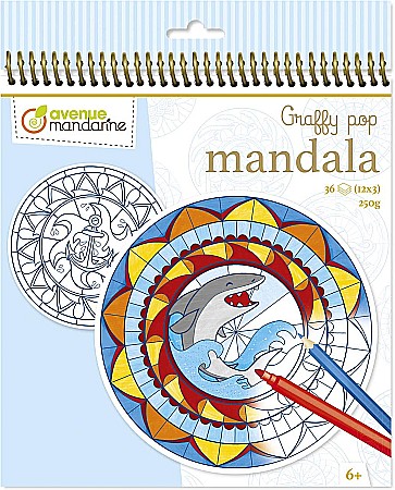 Carti colorat - CF CARTE DE COLORAT GRAFY POP MANDALA BOY GY028O