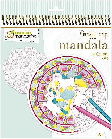 FINE ARTS&GRAPHICS - CF CARTE DE COLORAT GRAFY POP MANDALA MAGIC GY071C