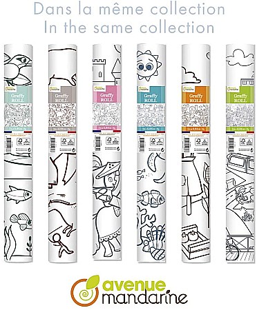 CF ROLA HARTIE DE COLORAT 0.35*5M 90GR VIATA LA FERMA AVENUE MANDARINE GY082C [3]