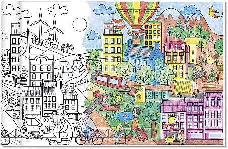 CF ROLA HARTIE DE COLORAT 0.35*5M 90GR ORAS ECOLOGIC AVENUE MANDARINE GY083C [1]