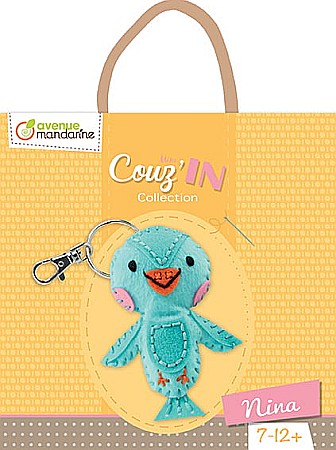 CF KIT CREATIV CUSUT PAPUSA BRELOC NINA THE BIRD MINI COUZ'IN KC048C [1]