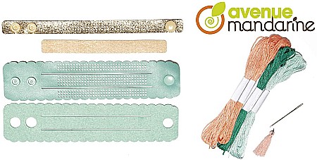 CF KIT CREATIV BRODERIE PIX' TRESOR BRATARI AVENUE MANDARINE KC129C [3]