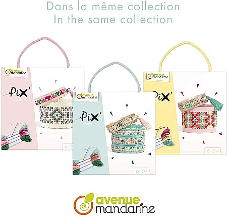 CF KIT CREATIV BRODERIE PIX' TRESOR BRATARI AVENUE MANDARINE KC129C [5]