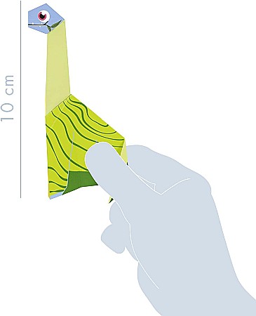 CF KIT CREATIV MY LITTLE ORIGAMI - DINOZAUR AVENUE MANDARINE OR517C [3]