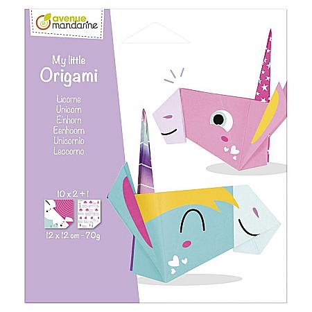 HOBBY - CF KIT CREATIV MY LITTLE ORIGAMI - UNICORN AVENUE MANDARINE OR521C