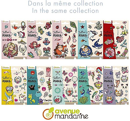 CF SET TATUAJE UNICORNI TATTOO MANIA AVENUE MANDARINE CC052C [4]