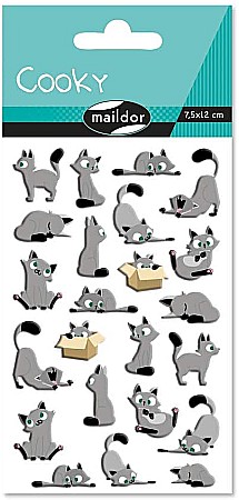 CF STICKER 3D COOKY 7.5*12CM MAILDOR PISICUTE CY015O [0]