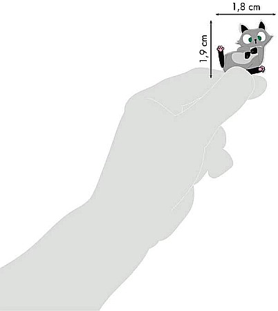 CF STICKER 3D COOKY 7.5*12CM MAILDOR PISICUTE CY015O [2]