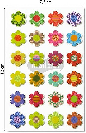 CF STICKER 3D COOKY 7.5*12CM MAILDOR FLORI CY021O [1]