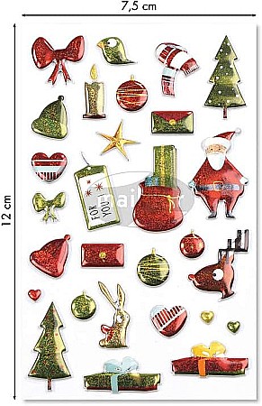 CF STICKER 3D COOKY 7.5*12CM MAILDOR TRADITIONAL CHRISTMAS CY042O [1]