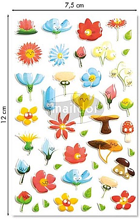 CF STICKER 3D COOKY 7.5*12CM MAILDOR FLORI CY109C [1]