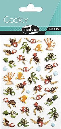 Stickere pt copii - CF STICKER 3D COOKY 7.5*12CM MAILDOR TESTOASE MARINE CY121C