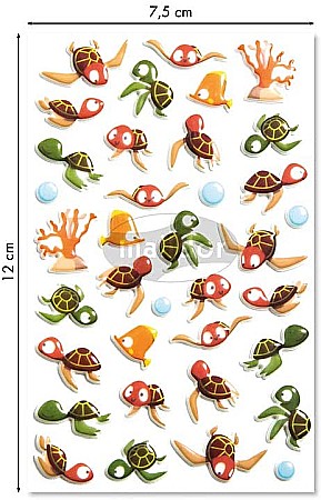 CF STICKER 3D COOKY 7.5*12CM MAILDOR TESTOASE MARINE CY121C [1]