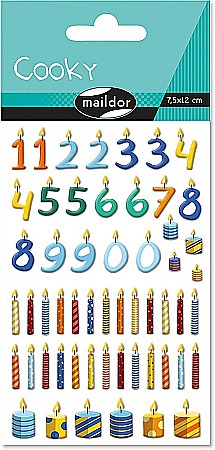 HOBBY - CF STICKER 3D COOKY 7.5*12CM MAILDOR LUMANARI CY140C