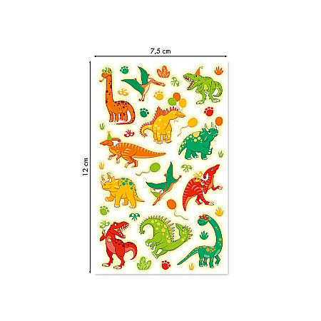 CF STICKER 3D COOKY 7.5*12CM MAILDOR GLOW IN THE DARK DINO CY165C [1]