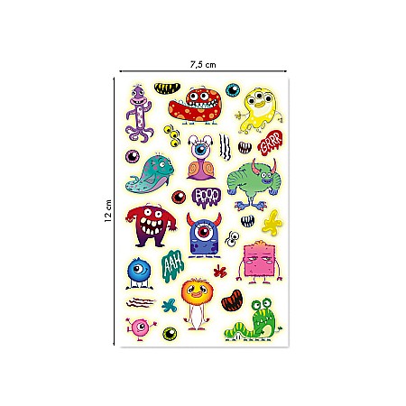 CF STICKER 3D COOKY 7.5*12CM MAILDOR GLOW IN THE DARK MONSTRII CY167C [1]