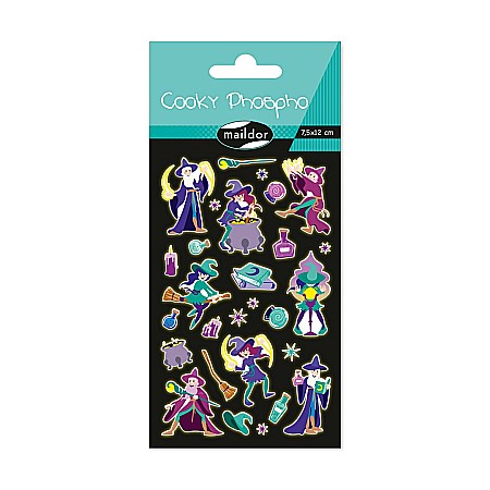 HOBBY - CF STICKER 3D COOKY 7.5*12CM MAILDOR GLOW IN THE DARK MAGIE CY168C