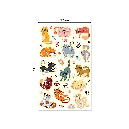 CF STICKER 3D COOKY 7.5*12CM MAILDOR GLOW IN THE DARK PISICI CY169C [1]