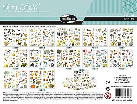 Stickere pt copii - CF STICKER MIMI 16*21CM MAILDOR ANIMALE SAVANA AE009O