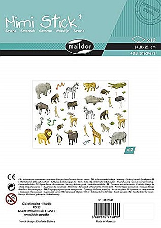 CF STICKER MIMI 16*21CM MAILDOR ANIMALE SAVANA AE009O [3]