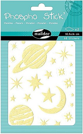 Stickere pt copii - CF STICKER PHOSPHO 10.5*16CM MAILDOR PLANETE AE078O