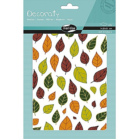 Stickere pt copii - CF STICKER DECORATIV 14.8*21CM 249 BUCATI FRUNZE AE142C