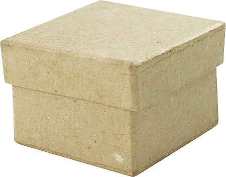 HOBBY - CF CUTIE PAPIER MACHE PATRATA 4.5*4.5*3 CM BT501O