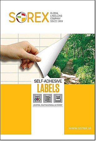 HARTIE PRODUSE DIN HARTIE - TOP ETICHETE AUTOADEZIVE 8/A4 105*74MM 100 COLI/SET SOREX 105074