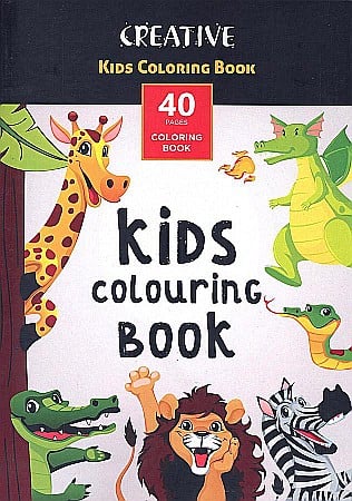 Carti de Colorat - EU CARTE DE COLORAT SI DECUPAT A4 40F CU ANIMALE PENTRU COPII 75100