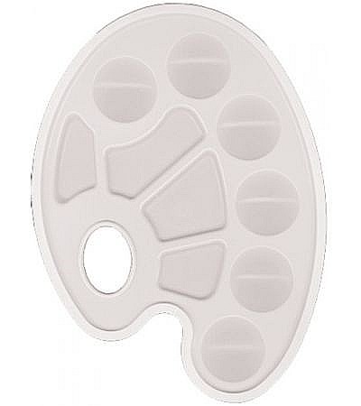 RECHIZITE SCOLARE - EU PALETA PLASTIC ALBA PENTRU PICTURA 10 COMPARTIMENTE 54285